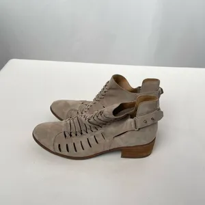 Sam Edelman Pierson Woven Cutout‎ Booties in Putty Size 8.5 thumbnail 4