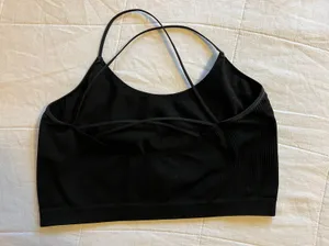 Cosie Strappy Bralette Black Size XL thumbnail 2