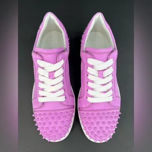 Christian Louboutin Vieira 2 Orlato Flat Bubble Gum Pink Women Sneakers EU 42 thumbnail 13