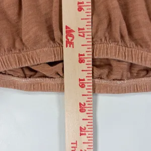 Aeropostale Air Softspun Cropped Tie Back Tee Brown XXL Boho Hippie Top thumbnail 4