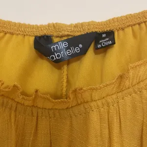 Mille Gabrielle Womens Tiered Boho Maxi Dress Size M Yellow Mustard color thumbnail 3