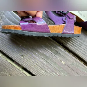 Birkenstock Purple Rio Sandals Size 38 thumbnail 3