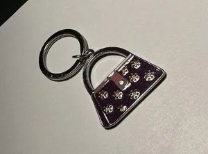Relic Brand Keychain with Purse / Bag charm in Purple / Silver Tone thumbnail 1
