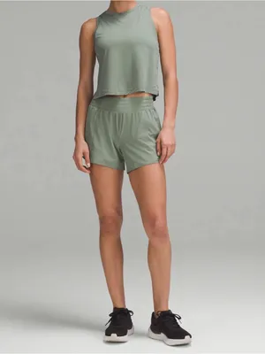 lululemon Hotty Hot High-Rise Lined Short 4" Eucalyptus thumbnail 2