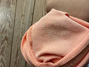Free people Peach Sleeveless Knit Turtleneck Top xs/s thumbnail 2
