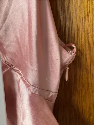 Petal + Pup Ciao Ruffles Maxi Satin Dress Sleeveless Long Pink Large NEW thumbnail 6