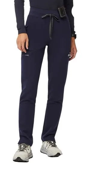 FIGS - Yola Skinny Scrub Pants Navy High Waisted Stretch Jogger Style Size SP thumbnail 1