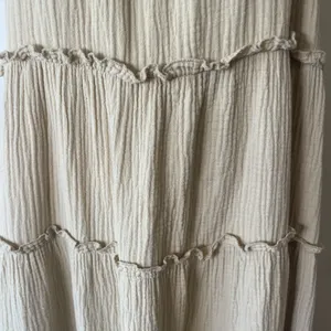 Anthropologie Charlie Holiday Senorita Maxi Dress Sz 8 Tan‎ Boho Tiered Sundress thumbnail 5