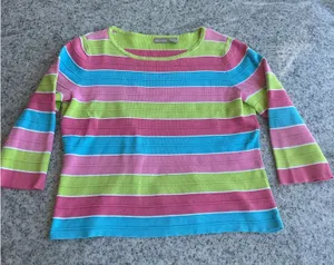 Colorful Striped Sweater Multiple Size L thumbnail 1