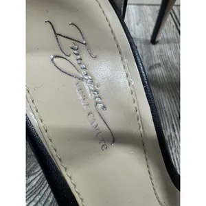 Imagine Vince Camuto BLACK Glitter T-Strap Stiletto Sandal Heels SHOES SZ 8 thumbnail 7