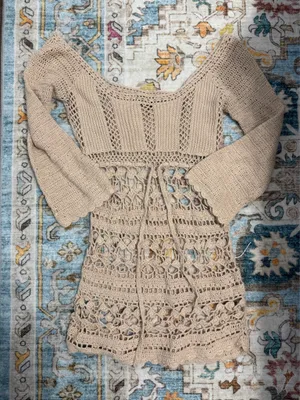 Crochet Knit Dress thumbnail 2