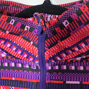 Nike Women’s Pink & Purple Striped Quarter-Zip Pullover thumbnail 10