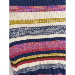 Sundance‎ Striped Ribbed Long Sleeve Top In Multi Women's Size LP thumbnail 4