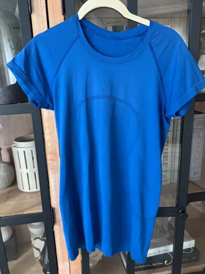 Lululemon Swiftly Tech Short Sleeve tee 2.0 Wild Bluebell cerulean workout top thumbnail 2
