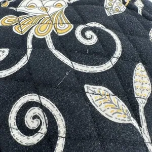 Vera Bradley Sherry Mini Tote in‎ Yellow Bird Quilted Black & Yellow Handbag thumbnail 3