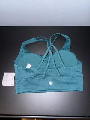 Lululemon Energy Longline Ribbed Bra *Medium Support, B–D Cups - Storm Teal thumbnail 5