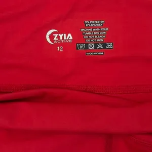 Zyia High Waisted Red Athletic Leggings - Size 12 thumbnail 6