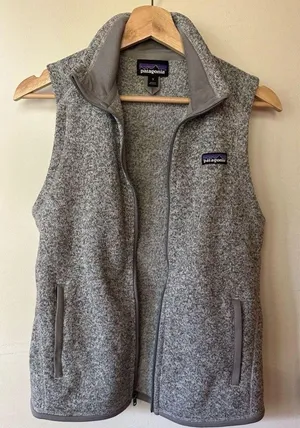 Women's Better Sweater® Fleece Vest in Birch White (Gray) S Small thumbnail 1