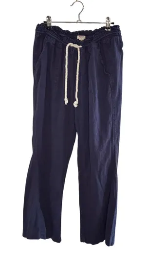Roxy Womens Linen Nautical Pants Size XL thumbnail 1
