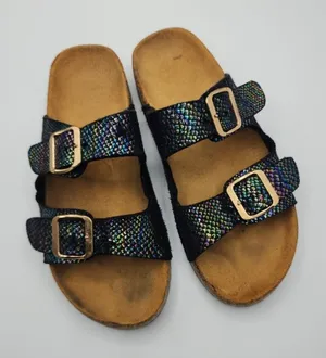 Iridescent Slide‎ Sandals Adjustable Buckle Straps Comfort Casual thumbnail 1
