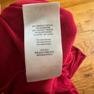 Aritzia Sunday Best Red Freshman Turtleneck Medium thumbnail 4
