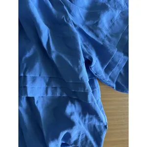 ANTHROPOLOGIE MAEVE SHORT PUFF SLEEVE BUBBLE TIERED BLOUSE SHIRT TOP Small Blue thumbnail 6
