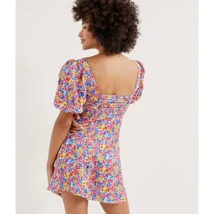 For Love & Lemons Blue Dizzy Floral Dress S‎ $249 thumbnail 4