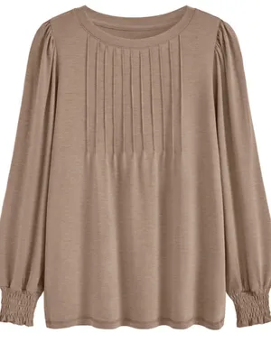 SUNBS Women's Long Sleeve Pleated Shirts thumbnail 5