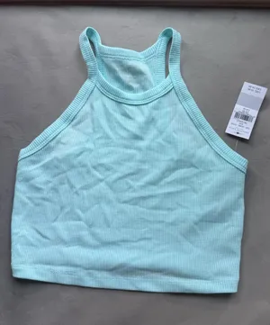 NWT American Eagle Aqua Ribbed Knit Top thumbnail 1