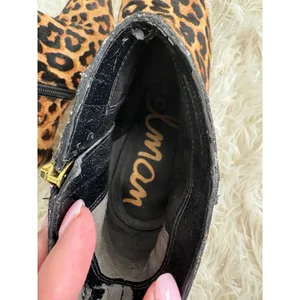 Sam Edelman Leopard Print Hair Calf Leather Pointed Toe Zip Up Ankle Boots Sz‎ 6 thumbnail 9