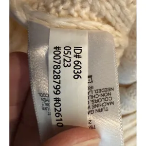 Express Medium Sweater‎ Dress Cream Cable Knit Ribbed Mock Neck Long Sleeve NEW thumbnail 7