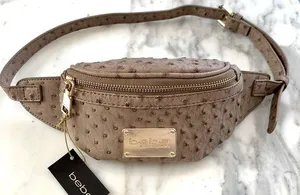 Bebe Ophelia Ostrich Fanny | Taupe thumbnail 1
