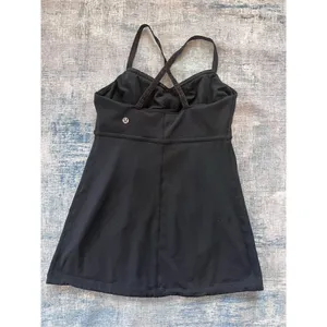 Lululemon Black Bulerias Athletic Tank Top Size 6 thumbnail 4