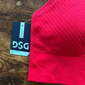 Dick's Sporting Goods Red Ribbed Lightly Padded Strappy Back Sports Bra thumbnail 5