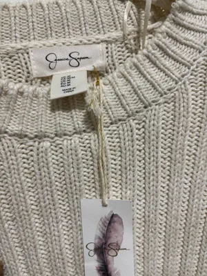 New Cream Chunky Knit Oversized Sweater thumbnail 2