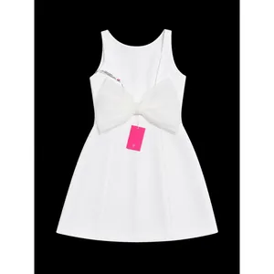 NWT Amanda Uprichard Maribel Dress White Sleeveless‎ Mini Bow Back Small thumbnail 6