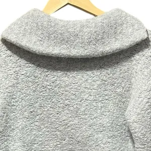 Aritzia Wilfred‎ Gwyneth Alpaca Wool Crop Quarter Zip Sweater O Ring Size XXS thumbnail 12