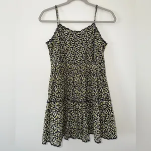 Urban Outfitters Hanna Scallop Whimsigoth Ditsy Grunge Floral Mini Dress small thumbnail 2