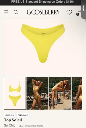 SKIMS Gooseberry Intimates bikini set thumbnail 8