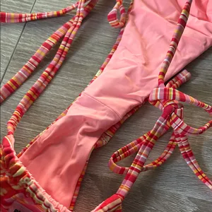 Blackbough Pink and Orange Striped Bikini Bottom thumbnail 6