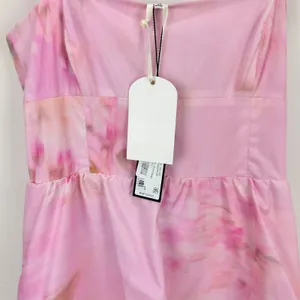 Gianni Bini x Shea Leigh Mills Dolly Printed Sateen Tiered Midi Dress US 10 NWT thumbnail 11