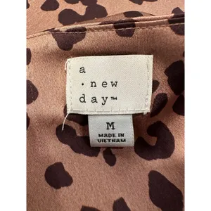 A New Day Leopard Print Satin Slip Dress Size Medium thumbnail 8