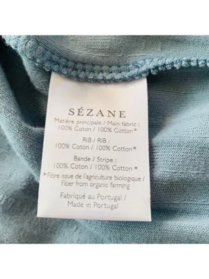 Sézane Blouson Iris cotton velvet jacket vintage blue SZM bust 43in thumbnail 5