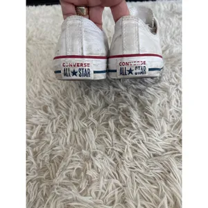 Converse Chuck Taylor All Star‎ White Low Top Canvas Sneakers Women 9 Men 7 thumbnail 4