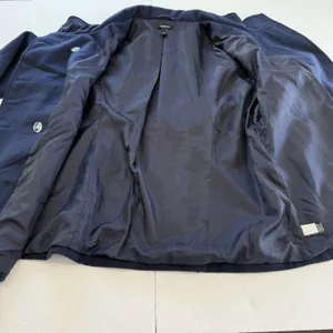 Torrid Navy Blue‎ Double Breasted Pea Coat Pockets Size 1X thumbnail 9