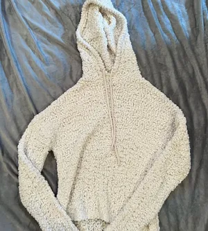 Free People Cozy Cream Sherpa Hoodie thumbnail 1