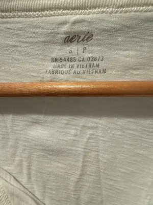 Aerie Long Sleeve Henley Top with Tie Front thumbnail 2