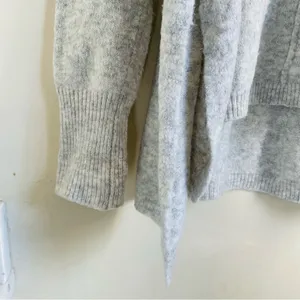 Anthropologie Kaisley Alpaca Blend Oversized Cowl Neck Sweater Grey size M thumbnail 6