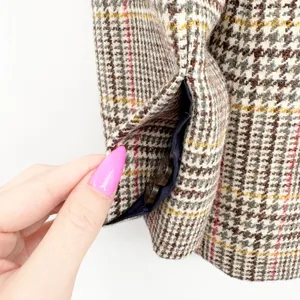 J. Crew Womens Sommerset Glen Plaid English Wool Dark Academia Blazer‎ Size 2 thumbnail 4