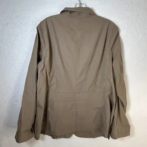 Lauren‎ Ralph Lauren Khaki Tan 100% Cotton 3-Button Blazer Jacket Womens Size 1X thumbnail 2